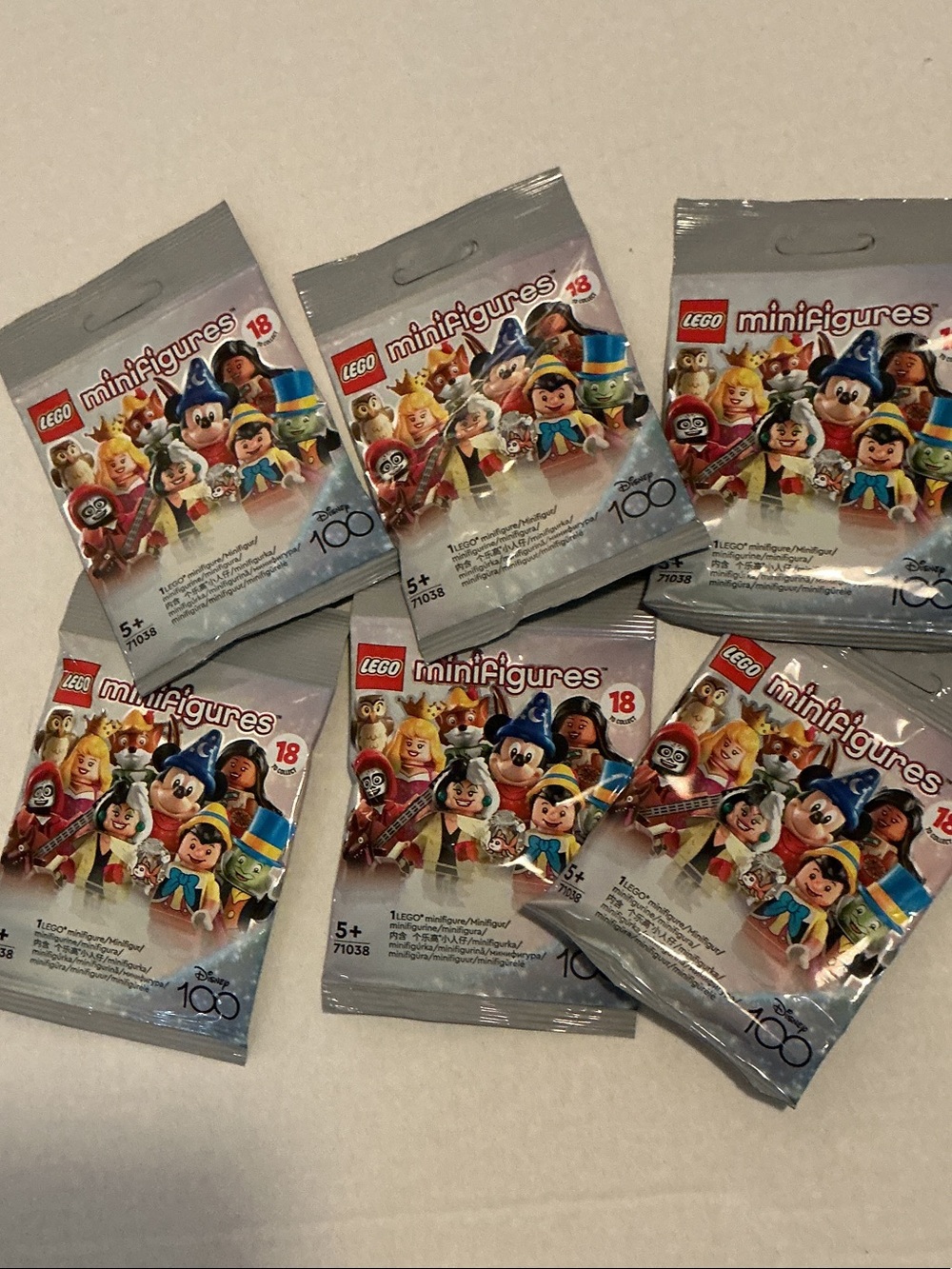 Lot of 6 Lego Minifigures Series 18 Disney